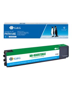 G&G kompatibilní ink s F6T81AE, NH-R00973XLC, cyan, 7000str.