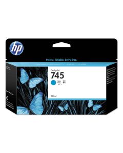 HP originální ink F9J97A, HP 745, cyan, 130ml