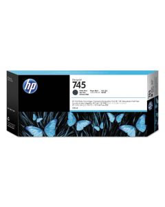 HP originální ink F9K05A, HP 745, matte black, 300ml