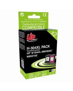 UPrint kompatibilní ink s N9K08AE+N9K07AE, HP 304XL, H-304XL BK/CL PACK, black/color, 700/400str., 20/18ml