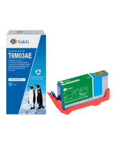G&G kompatibilní ink s T6M03AE, HP 903XL, NH-R00903XLC, cyan, 825str.