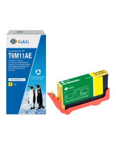 G&G kompatibilní ink s T6M11AE, HP 903XL, NH-R00903XLY, yellow, 825str.