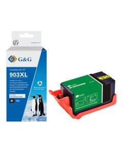 G&G kompatibilní ink s T6M15AE, HP 903XL, NH-R00903XLBK-E-Reman-Eu, black, 825str., DOPRODEJ