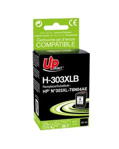UPrint kompatibilní ink s T6N04AE, HP 303XL, black, 600str., high capacity