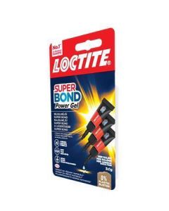 Vteřinové lepidlo "Loctite Super Bond POWER Gél Mini Trio", 3x1  g, HENKEL