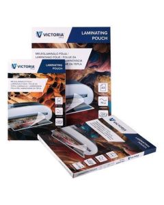 Laminovací fólie, lesklá, A4, 75 micron,  VICTORIA