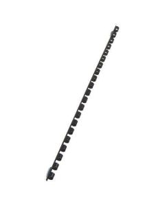 Hřbet, plastový, černý, 6 mm, 10-20 listů, VICTORIA