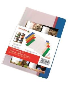 Obal na sešit + štítek, 8ks, A5, PVC, PANTA PLAST