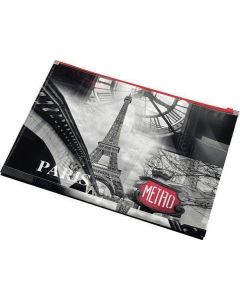 Desky na dokumenty "Paris", se zipem, A4, PP, PANTA PLAST