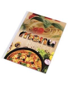 Desky na jídelní lístek "Pizza", motiv pizza-těstoviny, A4, PANTA PLAST