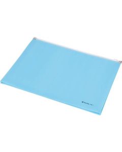 Obal se dnem, se zipem, modré, A4, PP, PANTA PLAST