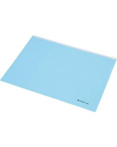 Obal, se zipem, modré, A4, PP, PANTA PLAST
