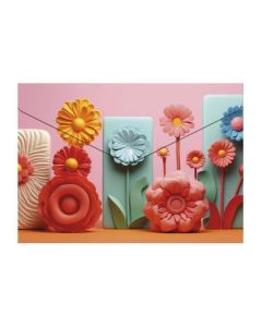 Spisové desky s drukem "Modern Flowers", A5, PP, 180 micron, PANTA PLAST 0410-0069-61