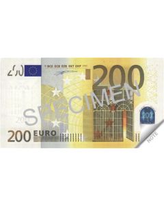 Poznámkový blok "200 Euro", 70 listů, 114 x 61,5mm, PANTA PLAST 0423-0056-99