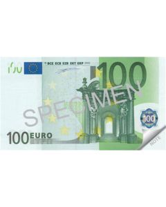 Poznámkový blok "100 Euro", 70 listů, 110x61,5 mm, PANTA PLAST 0423-0055-99