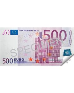 Poznámkový blok "500 Euro", 70 listů, 120 x 61,5 mm, PANTA PLAST 0423-0057-99
