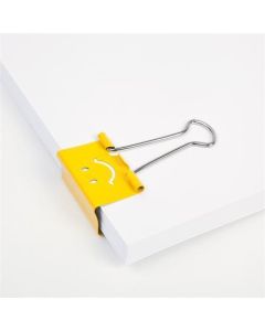 Klipy na dokumenty "Emoji", žlutá, 19 mm, RAPESCO