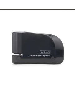 Sešívačka "626EL", černá, elektrická, 26/6, na 15 listů, USB nabíjení/baterie, RAPESCO 1454