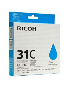 Ricoh originální gelová náplň 405689, typ GC 31C, cyan, DOPRODEJ