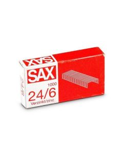 Drátky do sešívaček, 24/6, zinkové, SAX