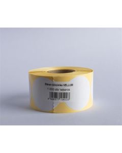 Etikety, bílá, vellum, kruhové, průměr 50 mm, 1000 etiket/ role