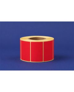 Etikety, červená, termo, 43 x 58 mm, 600 etiket/role, 5998377107307