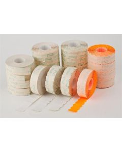 Cenové etikety, oranžové, 22x16 mm, METO