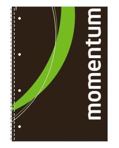 Blok na psaní "Momentum", čistý, drátěná kroužková vazba, A4, 90 listů, VICTORIA