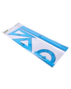 Sada pravítek, 4ks, modrá, plast, COOL BY VICTORIA