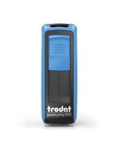 Razítko "Pocket Printy 9511", modrá, černý polštářek, kapesní, TRODAT