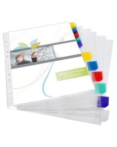 Obal s rozlišovači, transparentní, A4, 90 micron, 12 částí, VIQUEL
