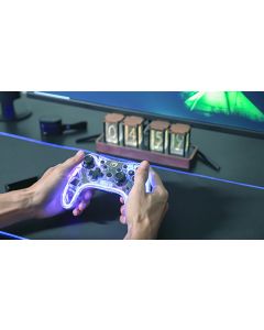 Gamepad Marvo GHOST 40, bezdrátový, 17tl., všesměrový, průhledný