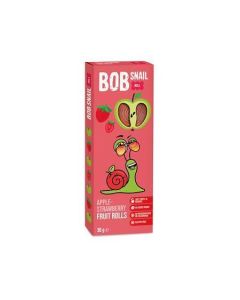 Ovocné rolky, jablko-jahoda, 30 g, BOB SNAIL BS-2031