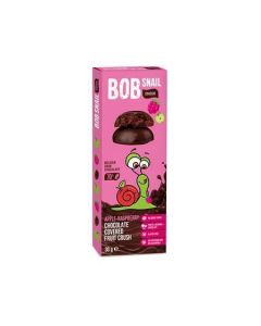 Ovocná pochoutka, jablko-malina v hořké čokoládě, 30 g, BOB SNAIL BS-4130