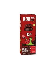 Ovocná pochoutka, jablko-třešeň v hořké čokoládě, 30 g, BOB SNAIL BS-4129