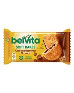 Sušenky "SOFT BAKES", s kakaovou náplní s lískovooříškovou příchutí, 50 g, BELVITA 4050934