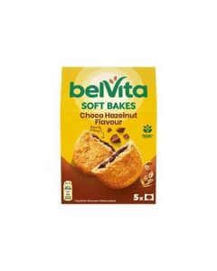 Sušenky "SOFT BAKES", s kakaovou náplní s lískovooříškovou příchutí, 5x 50 g, BELVITA 4057438