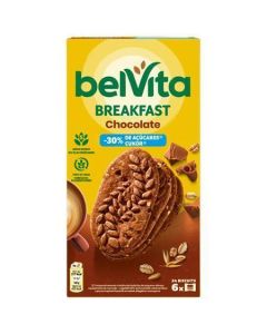 Sušenky "BREAKFAST", kakao, snížený obsah cukru, 6x 50 g, BELVITA 4086932