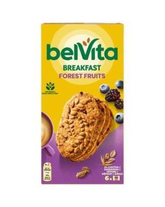 Sušenky "BREAKFAST", lesní ovoce, 6x 50 g, BELVITA 326123