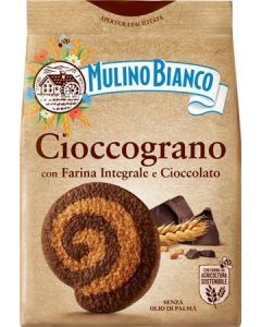 Sušenky "Cioccograno", s čokoládou a kakaem, celozrnné, 330 g, MULINO BIANCO 099