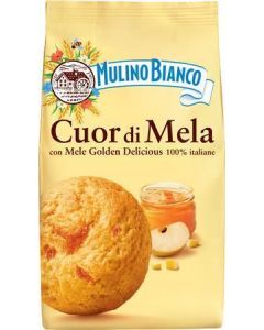 Sušenky "Cuor di Mela", s jablečnou náplní, 250 g, MULINO BIANCO 101