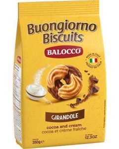 Sušenky "Girandole“, kakao a smetana, 350 g, BALOCCO 237525