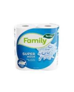 Papírové utěrky v roli "Super Aqua", 2 role, 2 vrstvé, TENTO