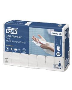 100288 Ručníky "Premium Interfolded", extra white, papírové, skládané, systém H2, TORK