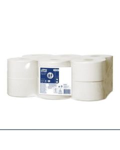 120280 Toaletní papír "Advanced mini jumbo", bílý, systém T2, 2vrstvý, průměr 19 cm, TORK