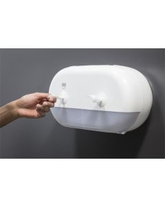 Zásobník na toaletní papír "SmartOne Mini", bílý, 2 role, T9 systém, TORK