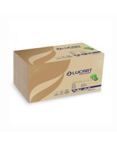 Ubrousek "EcoNatural 130T", havana hnědá, 1/4 přeložený, 30 x 30 cm, LUCART 831119W