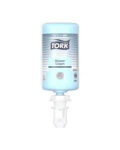Tekuté mýdlo "Cream Shower", světle modrá, 1 l, systém S4, TORK 424601