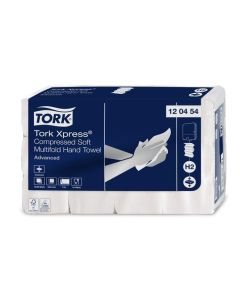 Ručníky "Xpress Soft Multifold", bílá, stlačené, 2 vrstvé, 200 listů, H2, Advanced, TORK 120454