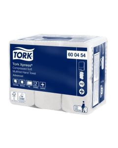 Ručníky "Xpress Soft Multifold", bílá, stlačené, 2 vrstvé, 200 listů, H2, Advanced, TORK 600454